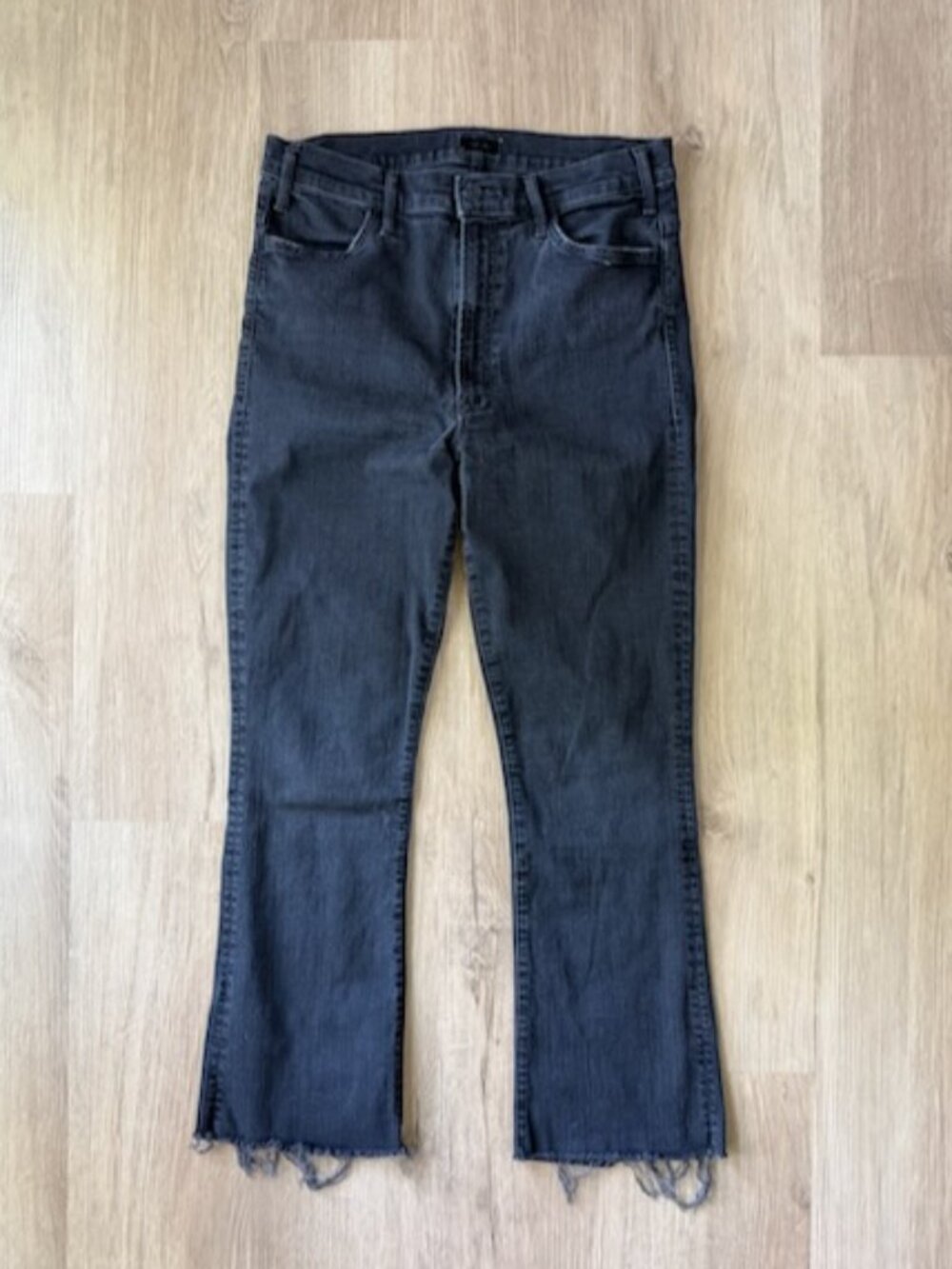 MOTHER Hustler Ankle Fray Jeans Not Guilty 31